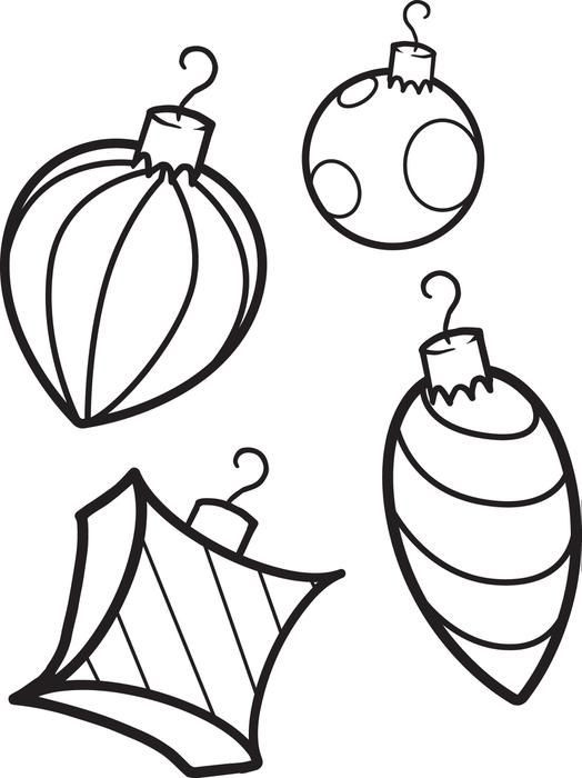 Free Christmas Coloring Pages For Kids
 FREE Printable Christmas Ornaments Coloring Page for Kids