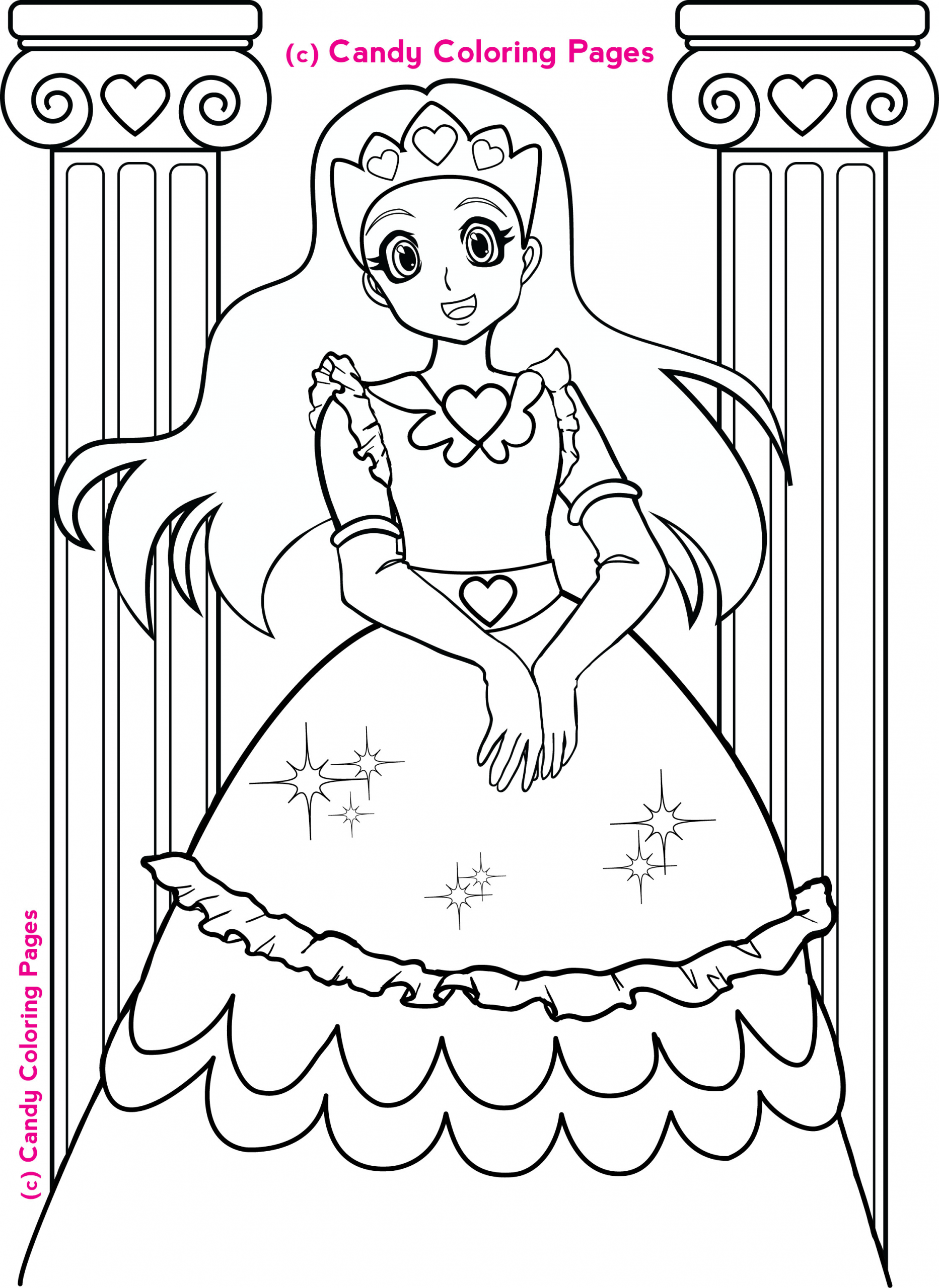 Free Coloring Pages Of Girls
 1000 images about Kids Pre Writing & coloring pages on