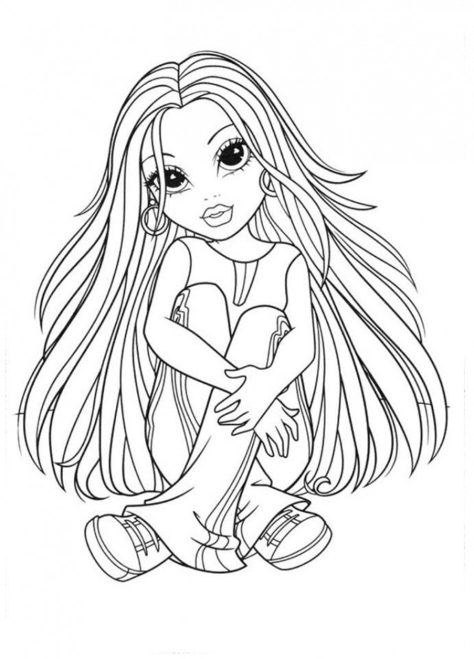 Free Coloring Pages Of Girls
 Get This American Girl Coloring Pages Free Printable fyo110