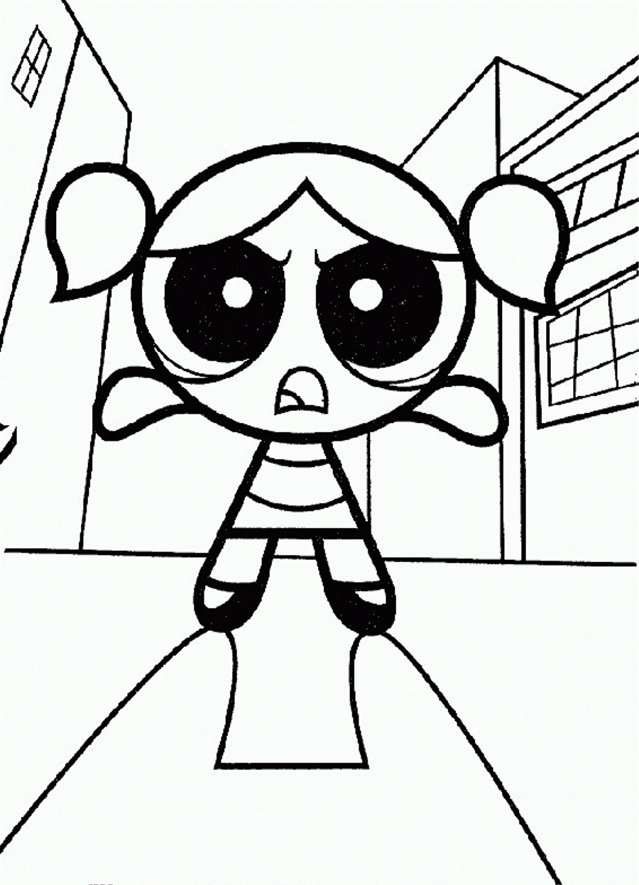Free Coloring Pages Of Girls
 Free Printable Powerpuff Girls Coloring Pages For Kids