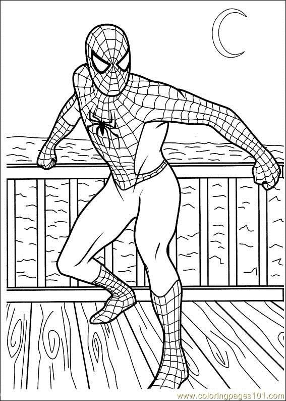 Free Coloring Sheets For Toddlers
 Spiderman 03 printable coloring page for kids and adults