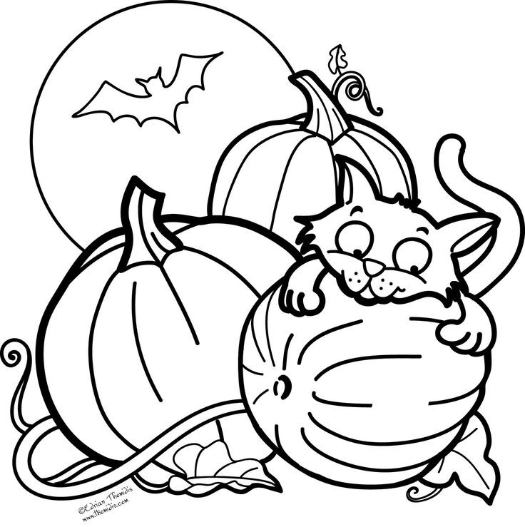 Free Fall Coloring Pages For Kids
 56 best Colouring Halloween Autumn images on Pinterest