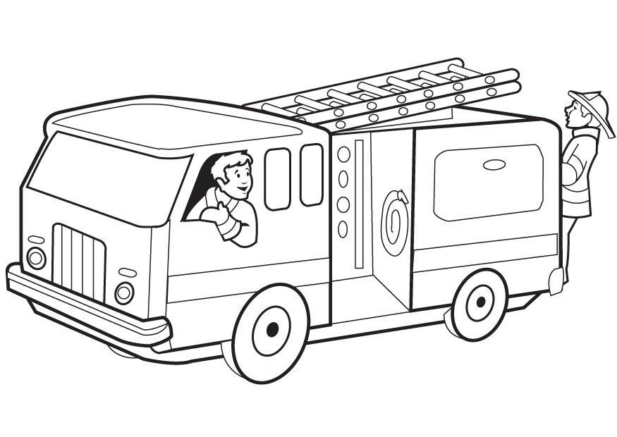 Free Fire Truck Coloring Pages Printable
 Free Printable Fire Truck Coloring Pages For Kids