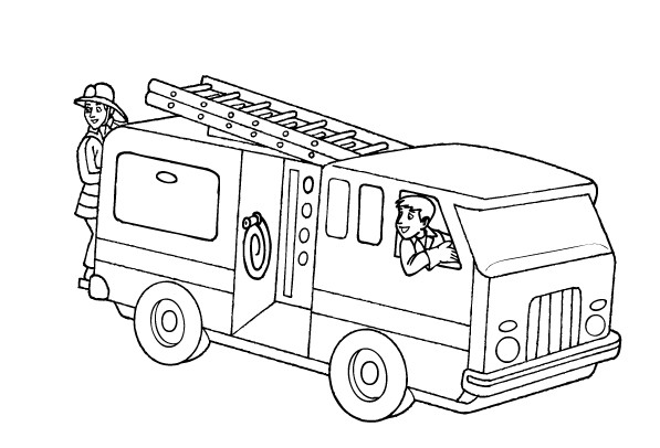 Free Fire Truck Coloring Pages Printable
 Free Printable Fire Truck Coloring Pages For Kids