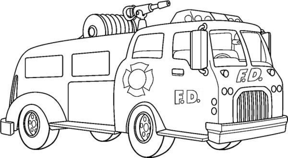 Free Fire Truck Coloring Pages Printable
 20 Free Printable Fire Truck Coloring Pages