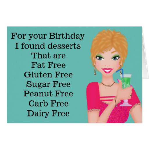 Free Funny E Birthday Cards
 Funny Gluten Free Birthday Card