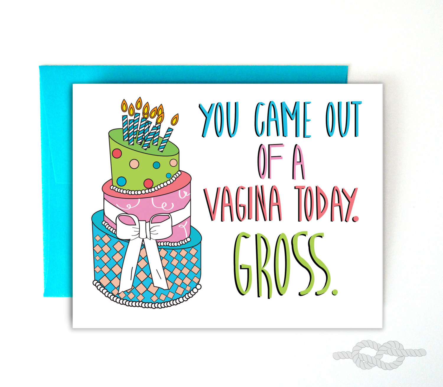 Free Funny E Birthday Cards
 Funny Birthday Card Funny Greeting Card Vagina Birthday