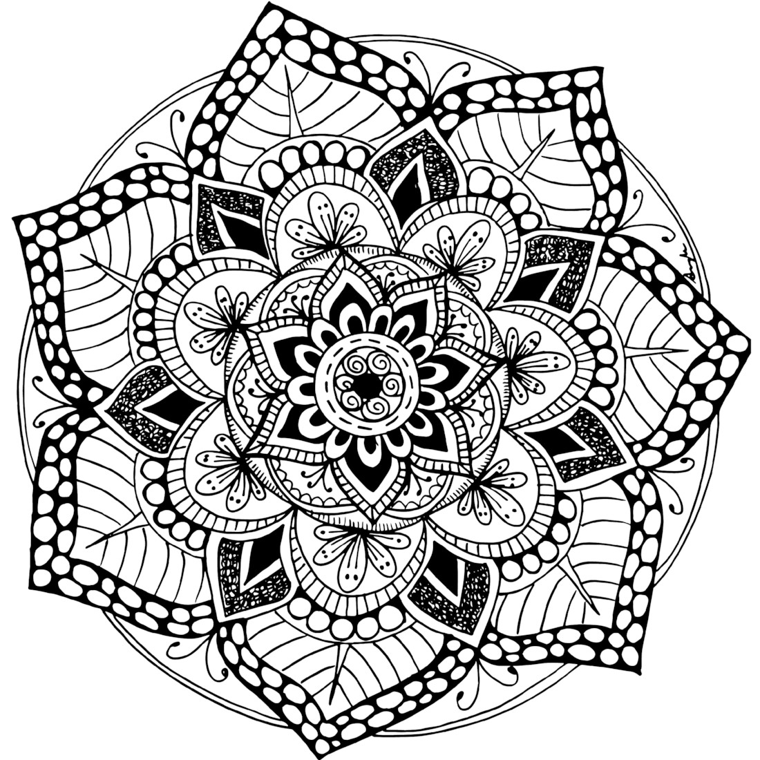 Free Mandala Coloring Pages For Adults
 A free printable mandala coloring page 60 more available