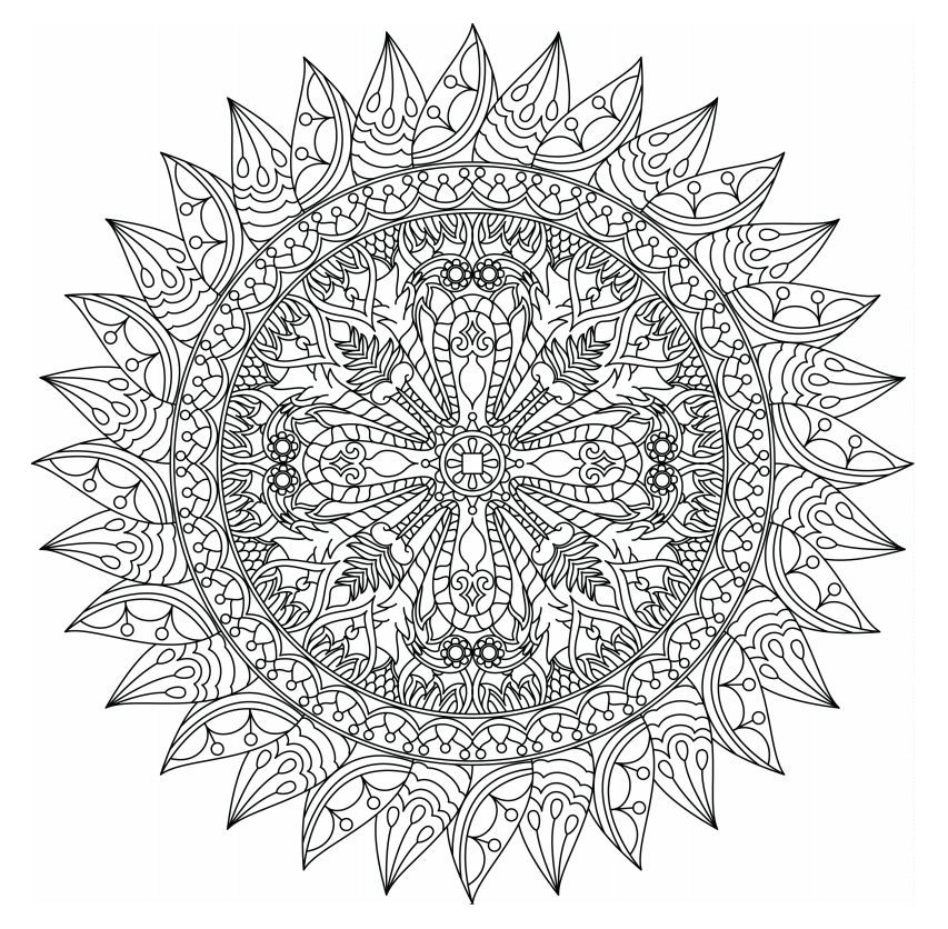 Free Mandala Coloring Pages For Adults
 498 Free Mandala Coloring Pages for Adults