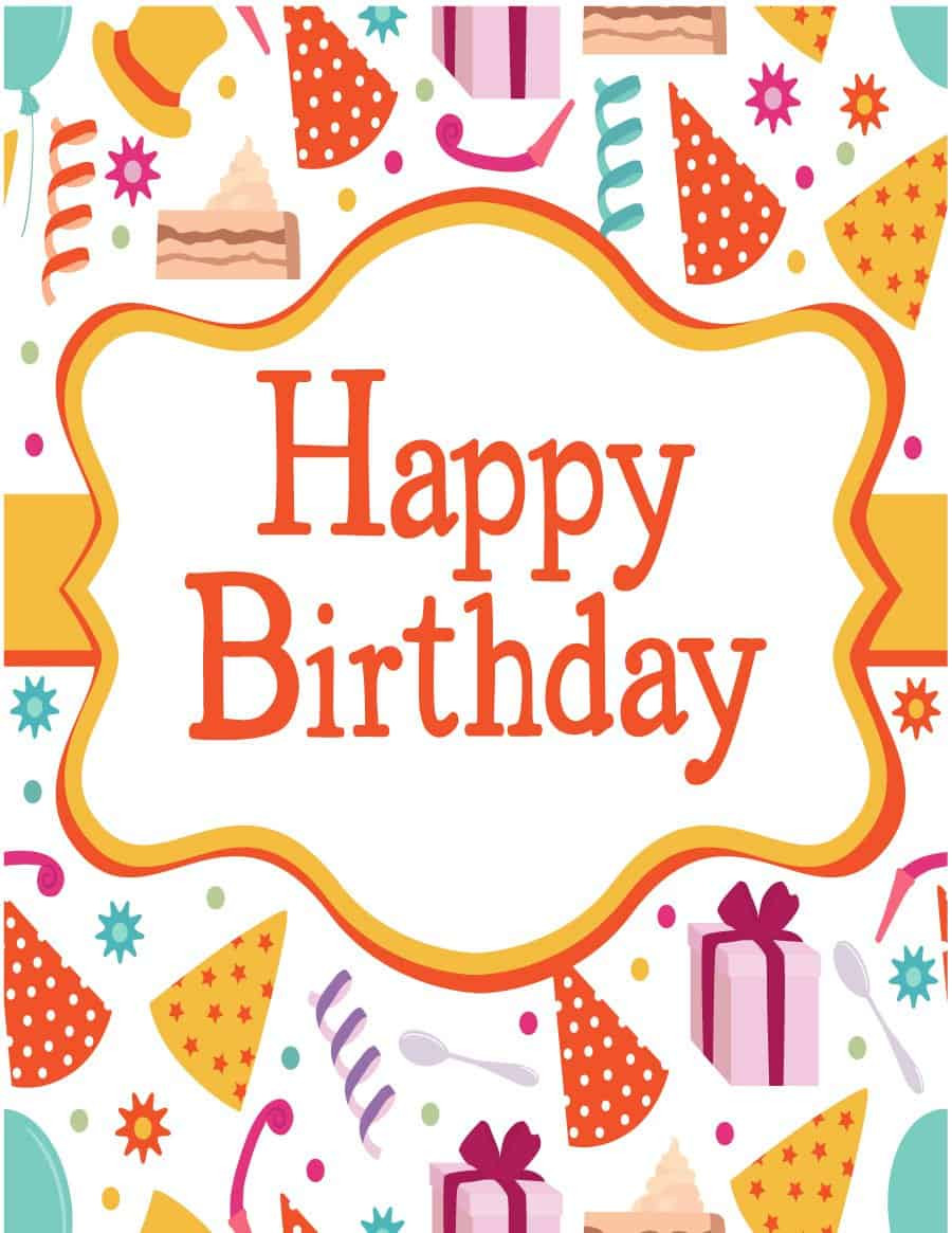Free Printable Birthday Cards
 41 Free Birthday Card Templates in Word Excel PDF