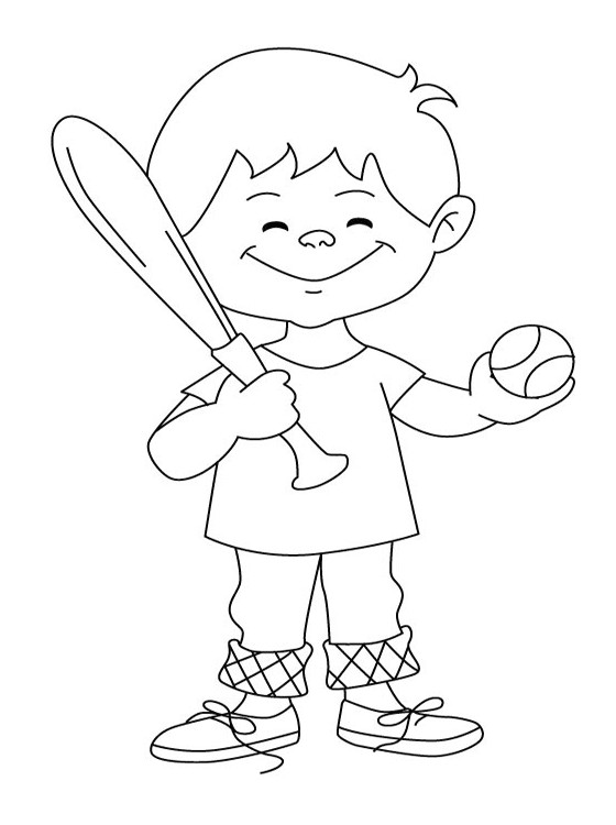 Free Printable Coloring Sheets For Boys
 Kids Page Baseball Coloring Pages