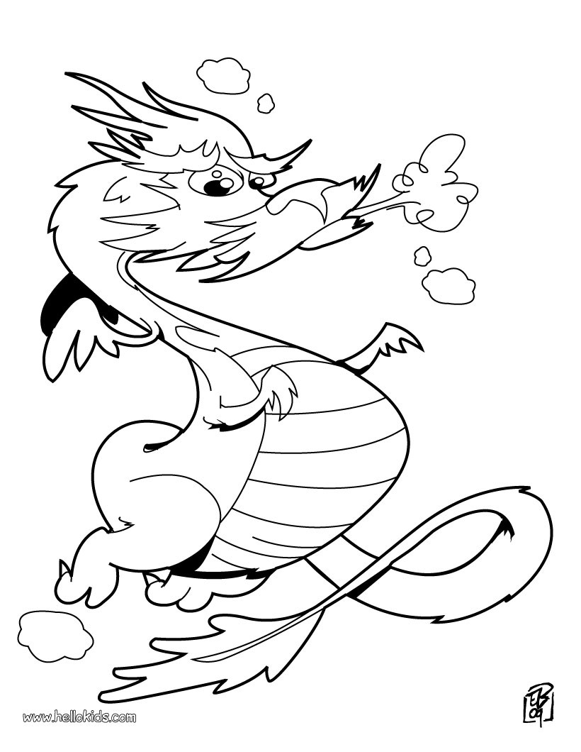 Free Printable Dragon Coloring Pages
 blog creation2 Free Printable Animal Dragon Coloring Pages