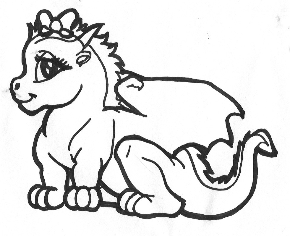 Free Printable Dragon Coloring Pages
 Dragon Coloring Pages
