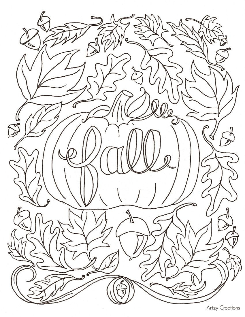 Free Printable Fall Coloring Sheets
 Favourite Fall Colouring blogger autumn fall colouring