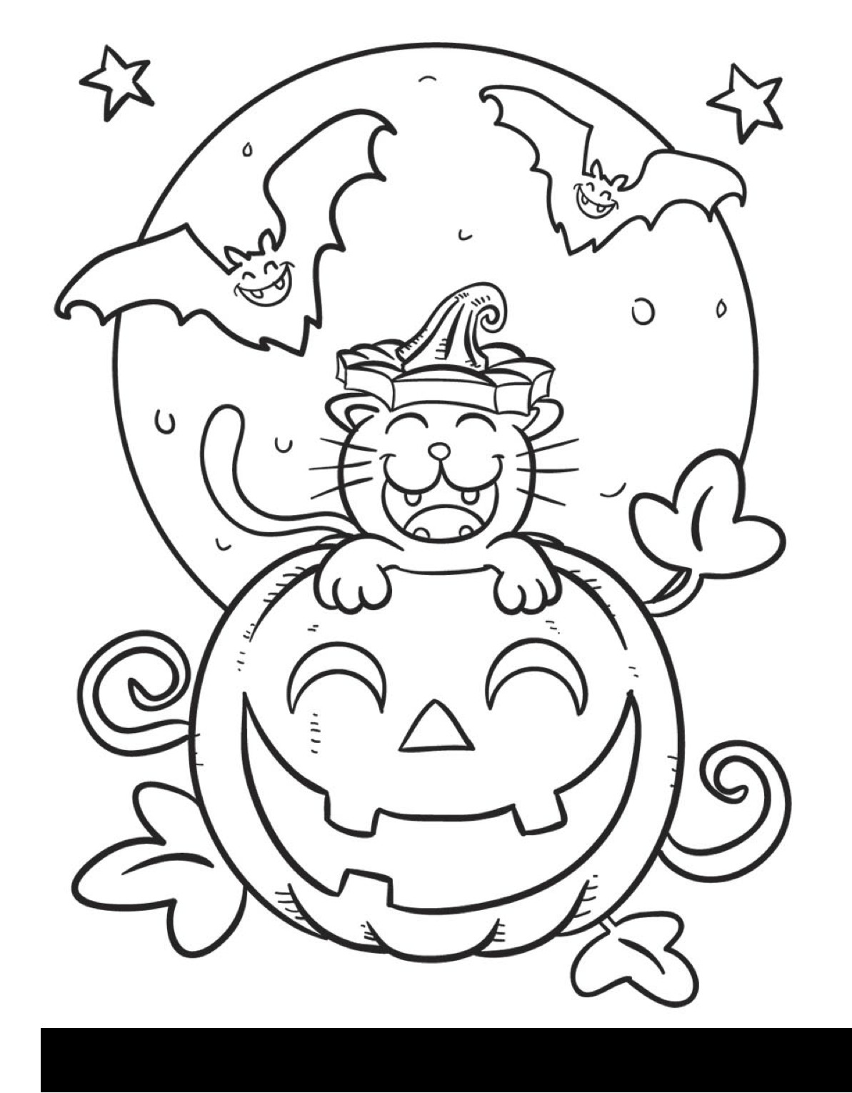 Free Printable Halloween Coloring Pages
 Cantinho do Primeiro Ciclo Desenhos de Halloween para pintar