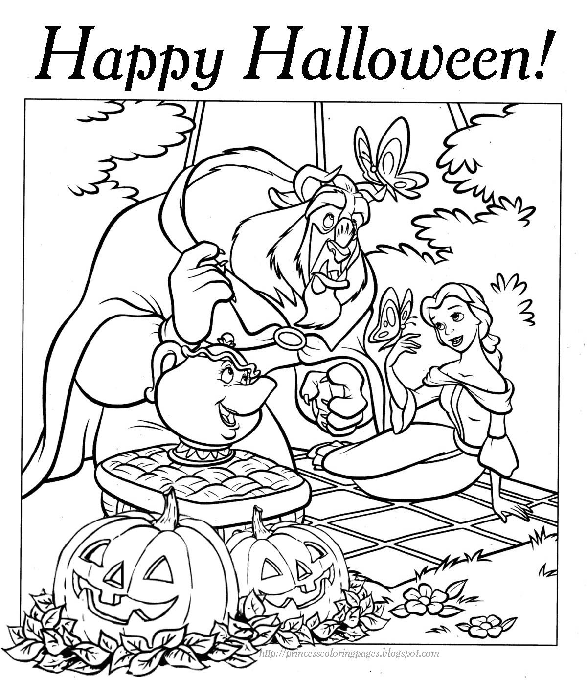 Free Printable Halloween Coloring Pages
 PRINCESS COLORING PAGES