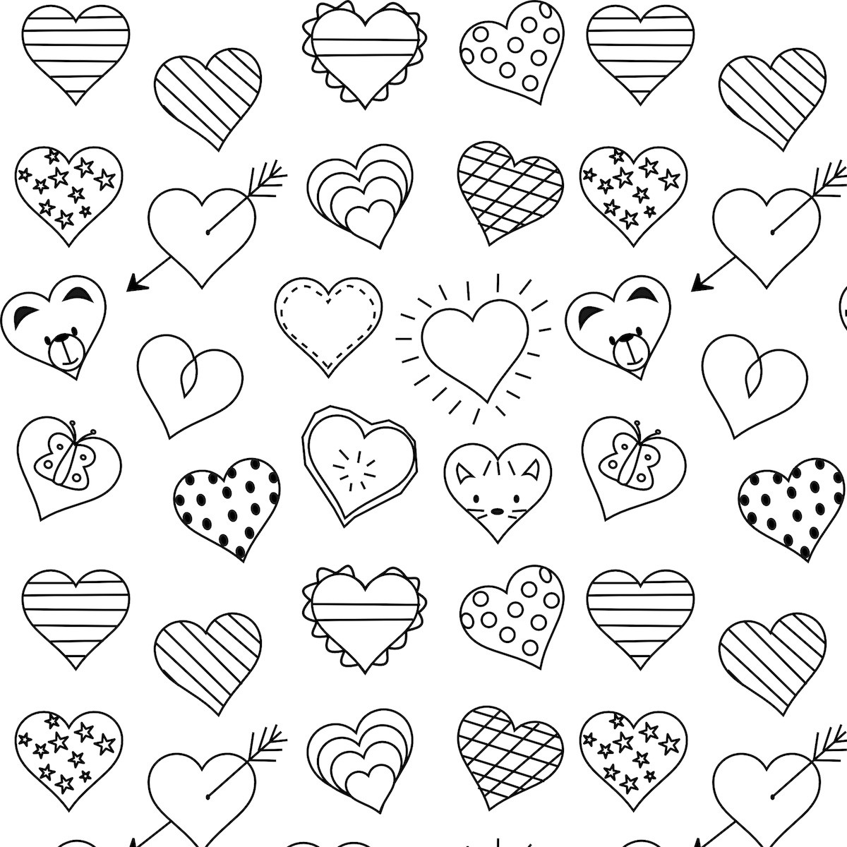 Free Printable Heart Coloring Pages
 Free printable heart coloring page ausdruckbare