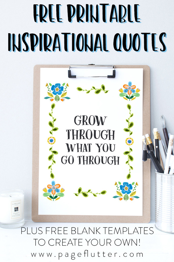 Free Printable Inspirational Quotes
 Free Printable Inspirational Quotes Free Template