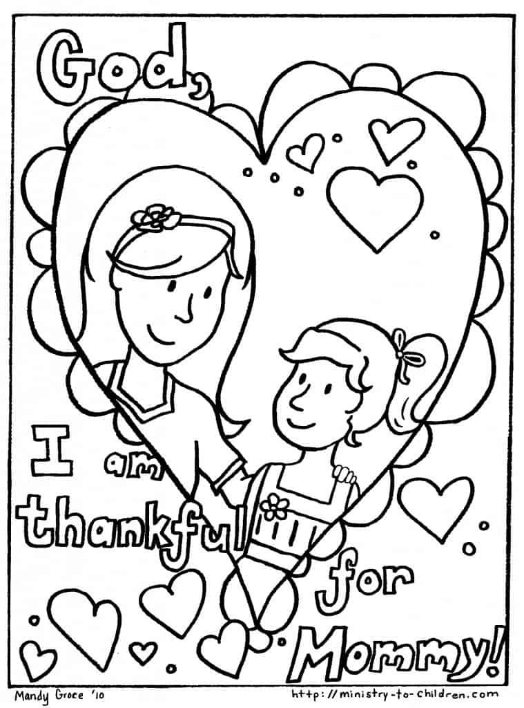 Free Printable Mothers Day Coloring Pages
 Mother s Day Coloring Pages Free Easy Print PDF