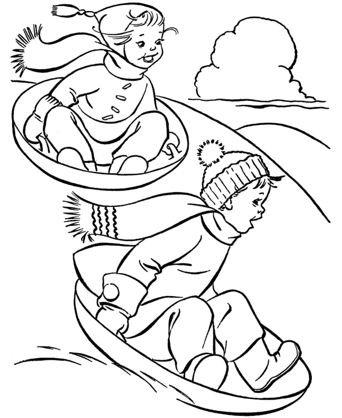 Free Printable Winter Coloring Pages
 Sports graph Coloring Pages Kids Winter Sports