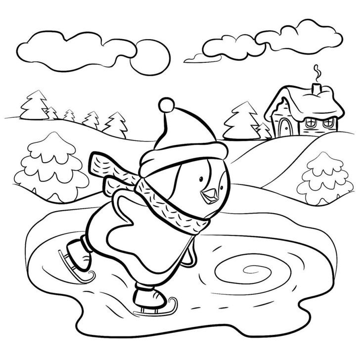 Free Printable Winter Coloring Pages
 Winter Coloring Pages