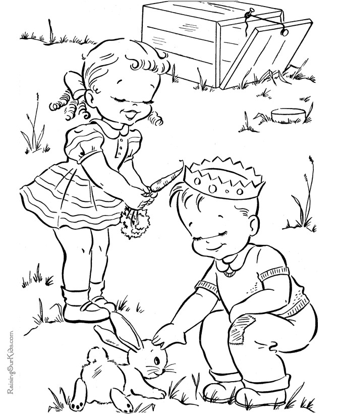Free Spring Coloring Pages For Kids
 Fun Spring coloring picture 020