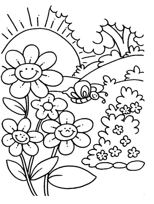 Free Spring Coloring Pages For Kids
 Spring Coloring Sheets Free Printable