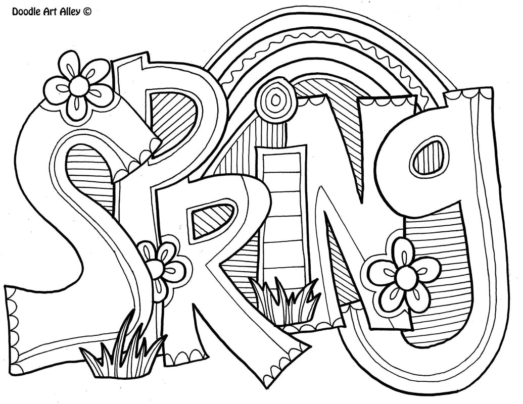 Free Spring Coloring Pages For Kids
 Spring Coloring pages Doodle Art Alley