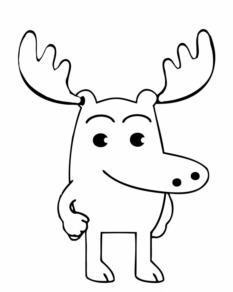 Freee Printable Coloring Pages
 Free Printable Moose Coloring Pages For Kids