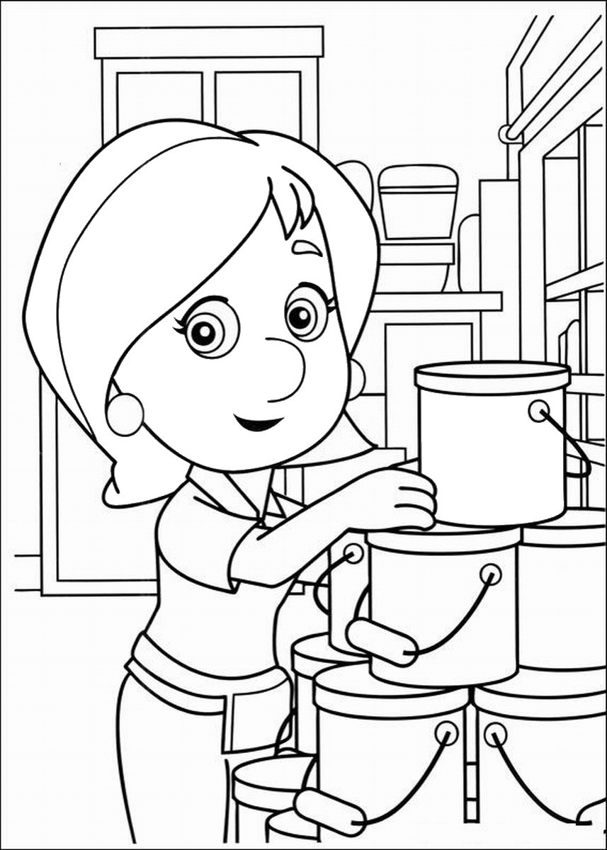 Freee Printable Coloring Pages
 Handy Manny Coloring Pages