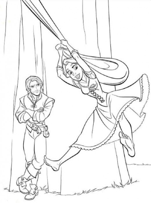 Freee Printable Coloring Pages
 Fun Coloring Pages Tangled Rapunzel Coloring Pages