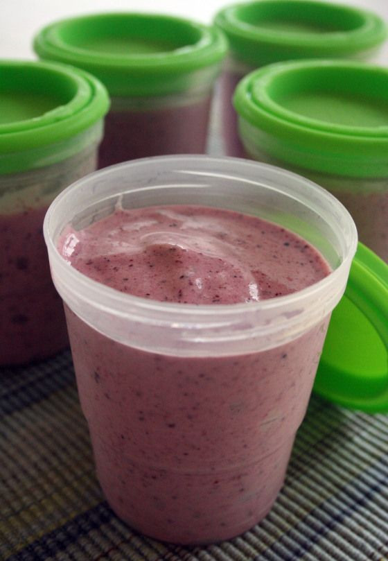 Freezer Cups For Smoothies
 Make smoothie divide and freeze in Ball plastic cups Put