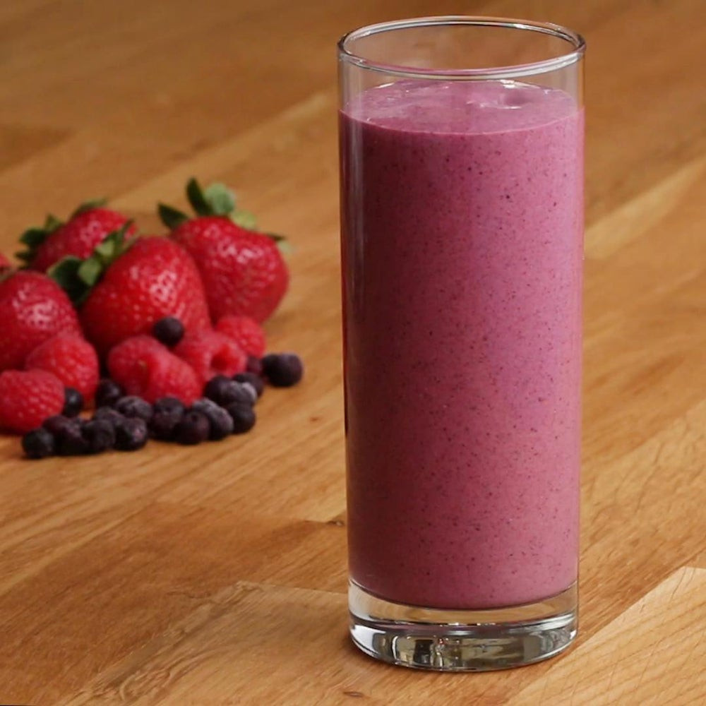 Freezer Cups For Smoothies
 Triple Berry Freezer Prep Smoothie Recipe by Tasty