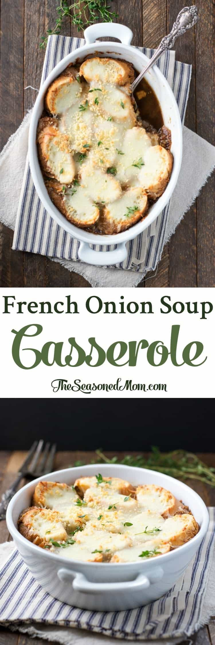 French Onion Casserole
 Incredibly Easy French ion Soup Casserole The Seasoned Mom
