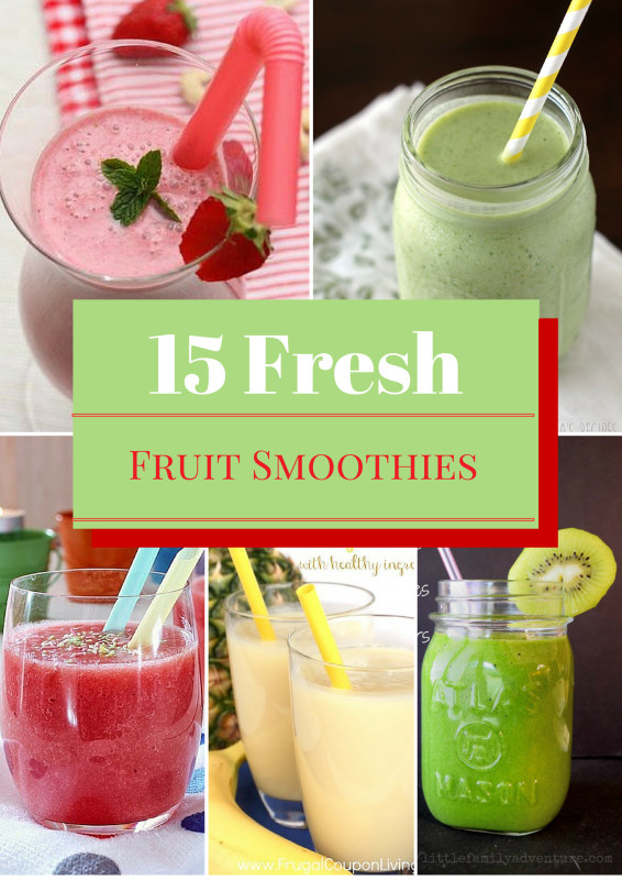 Fresh Fruits Smoothies Recipes
 15 Healthy Fruit Smoothies You Will Crave