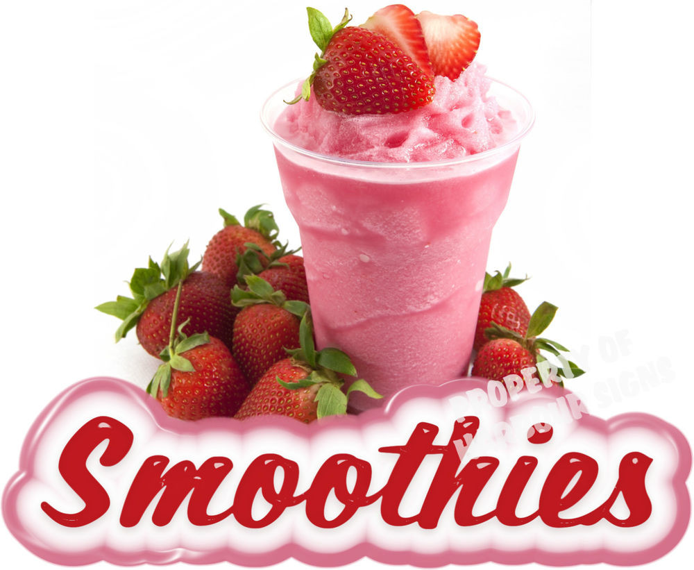 Fresh Fruits Smoothies Recipes
 Smoothies Decal 14" Fresh Fruit Drink Concession Food