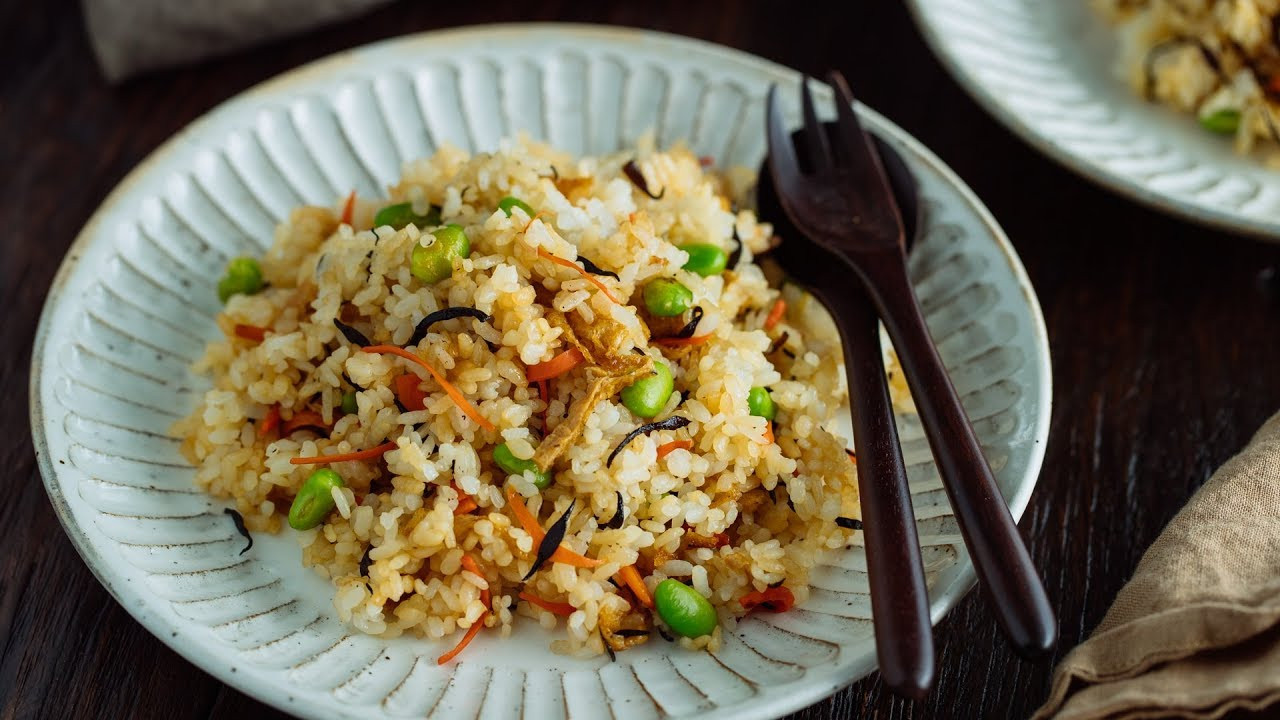 Fried Rice Japanese
 JAPANESE FRIED RICE with Edamame Tofu and Hijiki Seaweed
