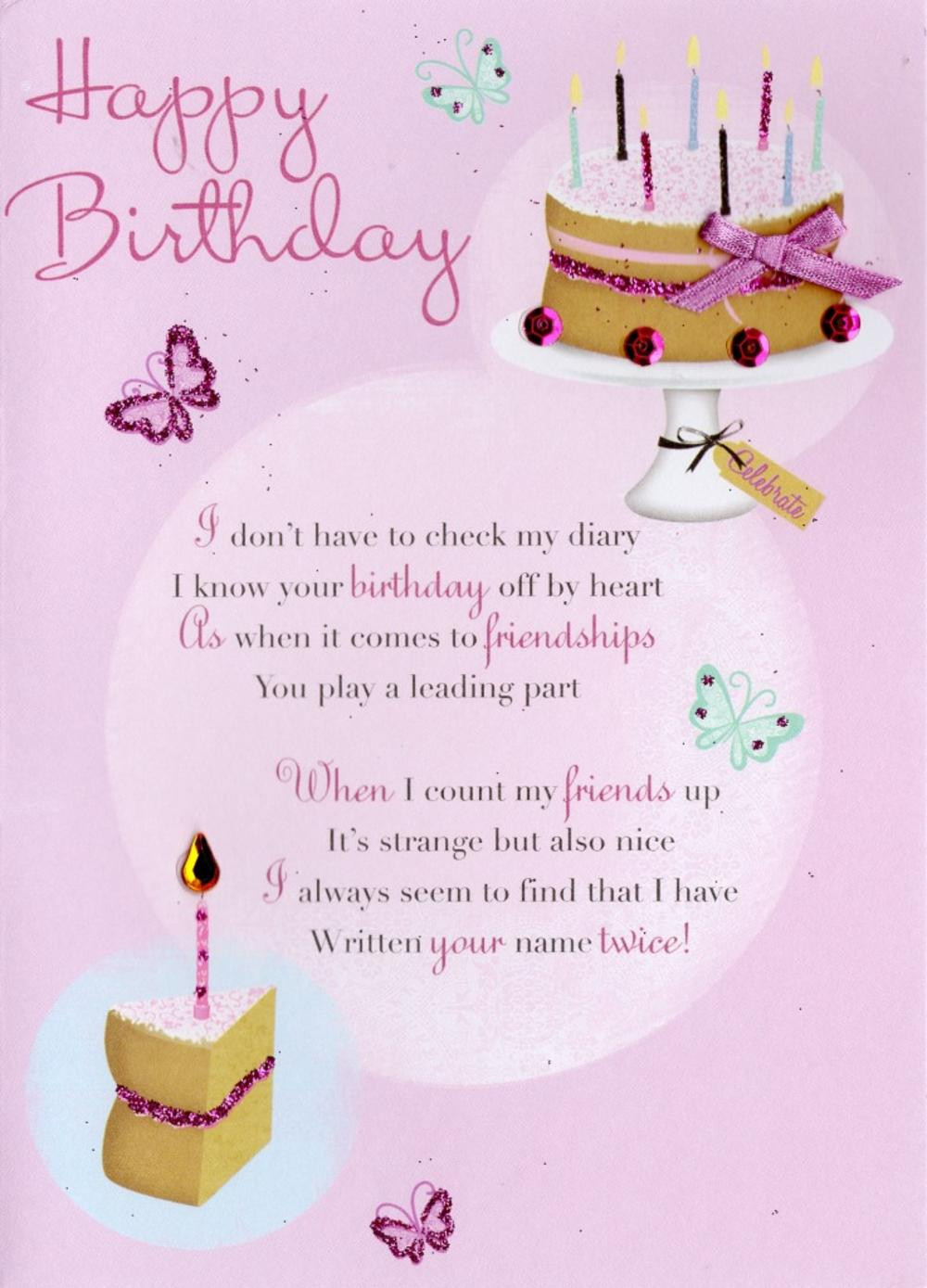 Friends Birthday Cards
 Friend Happy Birthday Greeting Card