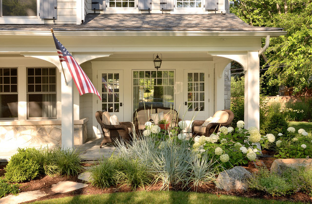 Front Porch Landscape Designs
 Lovely Renovations Traditional Porch chicago by