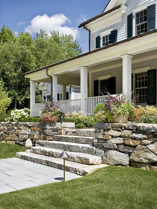Front Porch Landscape Designs
 Stone Porch Steps