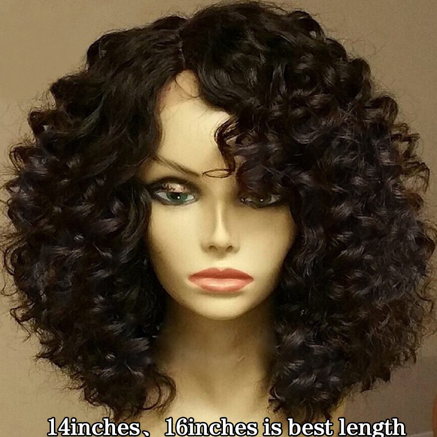 Frontal Wigs With Baby Hair
 Curly Lace Front Wigs Baby Hair Glueless Full Lace Wigs