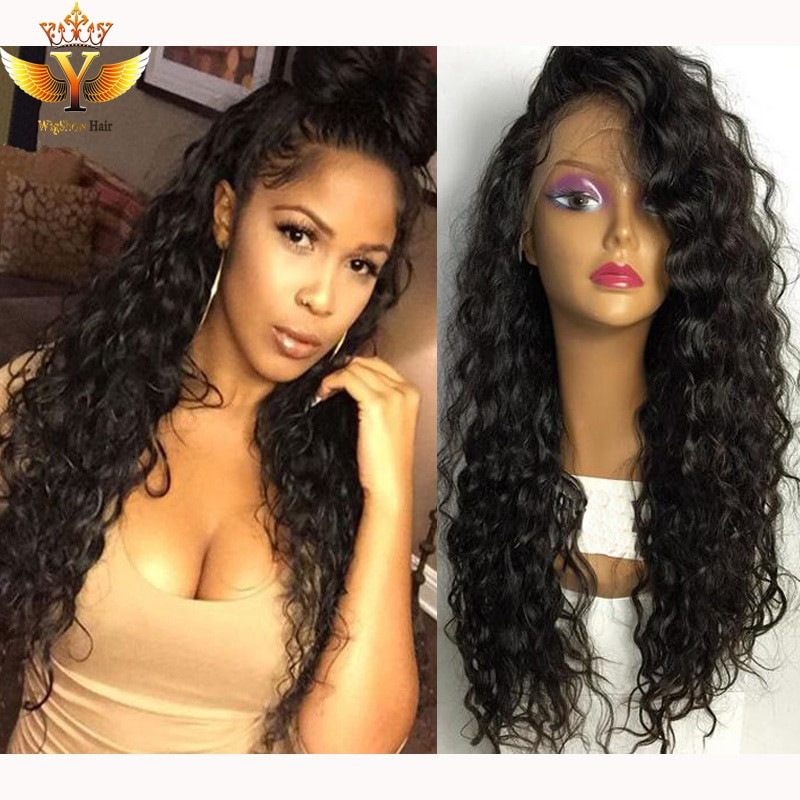 Frontal Wigs With Baby Hair
 glueless full lace frontal wigs human hair with baby hair