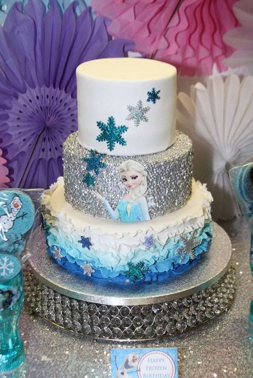 Frozen Birthday Cake
 21 Disney Frozen Birthday Cake Ideas and My Happy