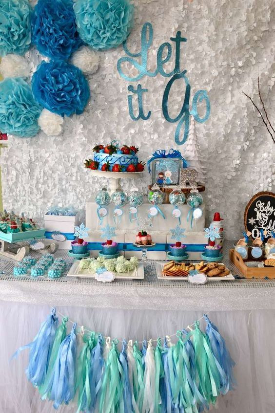 Frozen Birthday Party Decorations
 32 Elegant And Funny Frozen Kids’ Party Ideas Shelterness