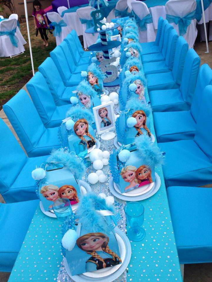 Frozen Birthday Party Decorations
 Disney Frozen Birthday Party Ideas 1 of 27