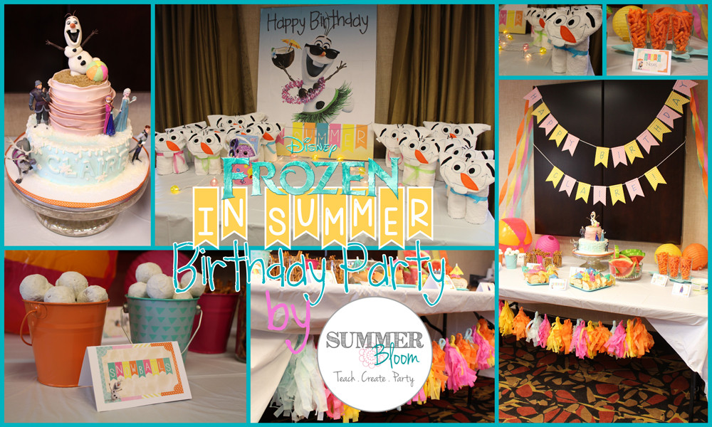 Frozen Summer Birthday Party Ideas
 Check out this adorable Frozen In Summer Themed Birthday