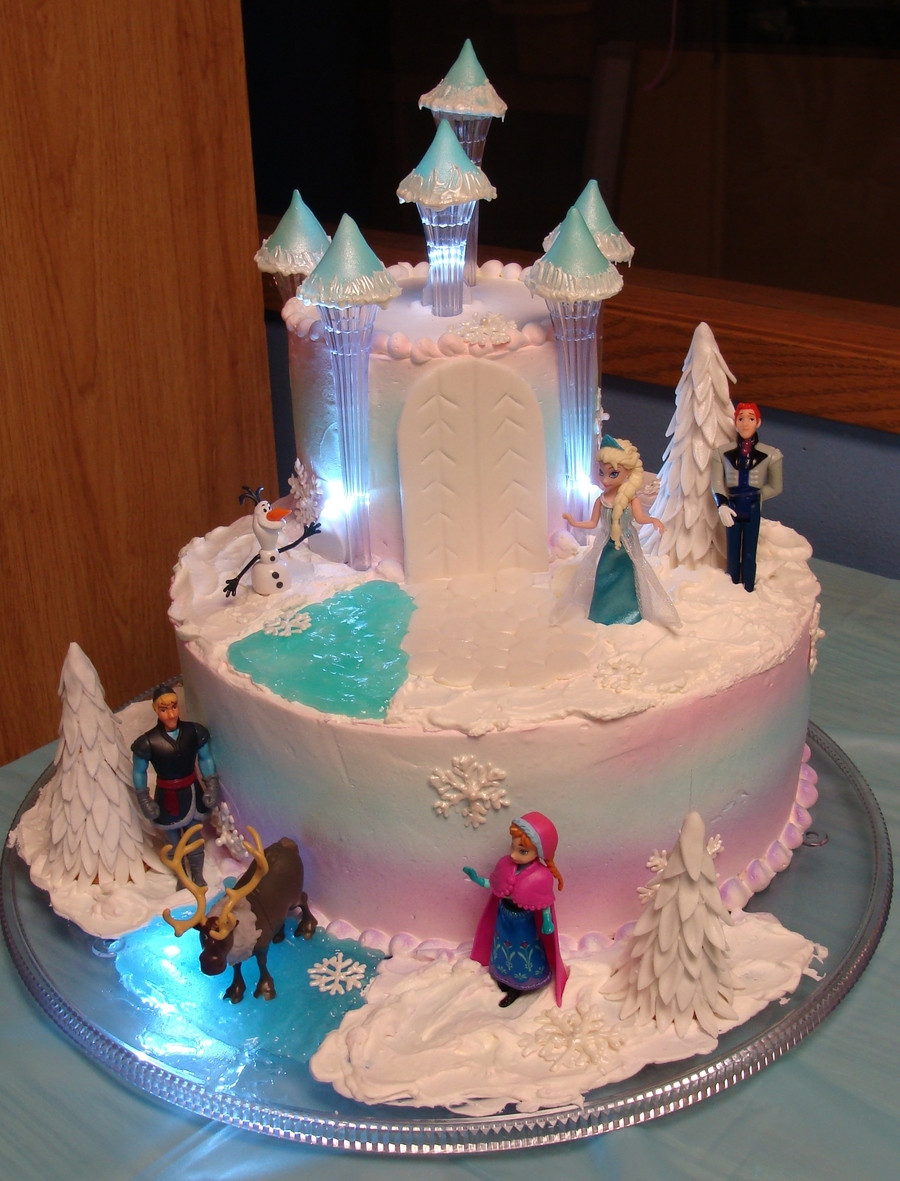 Frozen Themed Birthday Cakes
 Disneys Frozen CakeCentral