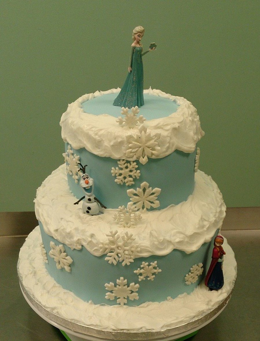 Frozen Themed Birthday Cakes
 Disney Frozen Theme Birthday Cake The Characters Were