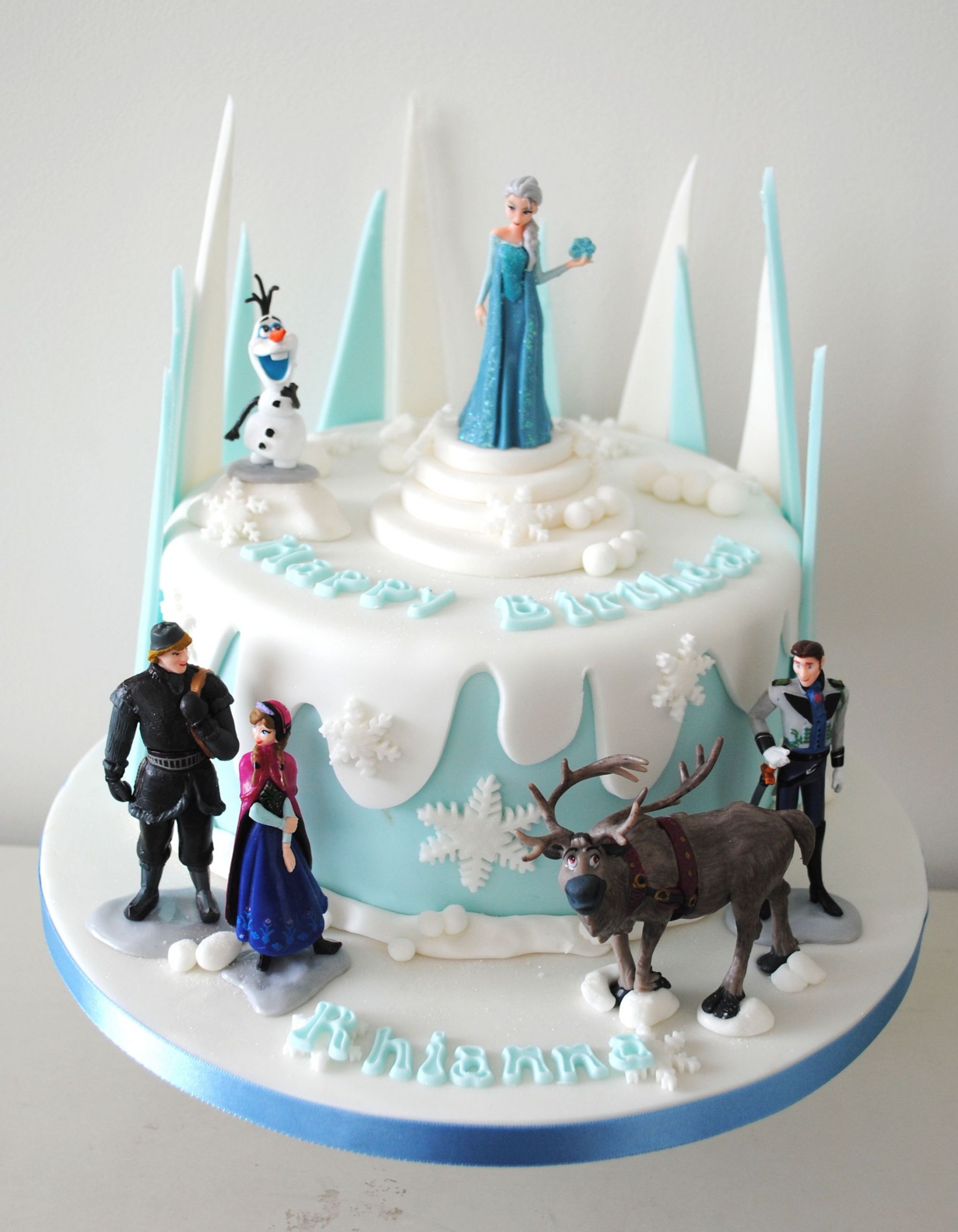 Frozen Themed Birthday Cakes
 Disney Frozen themed birthday caked Perhaps some dripy