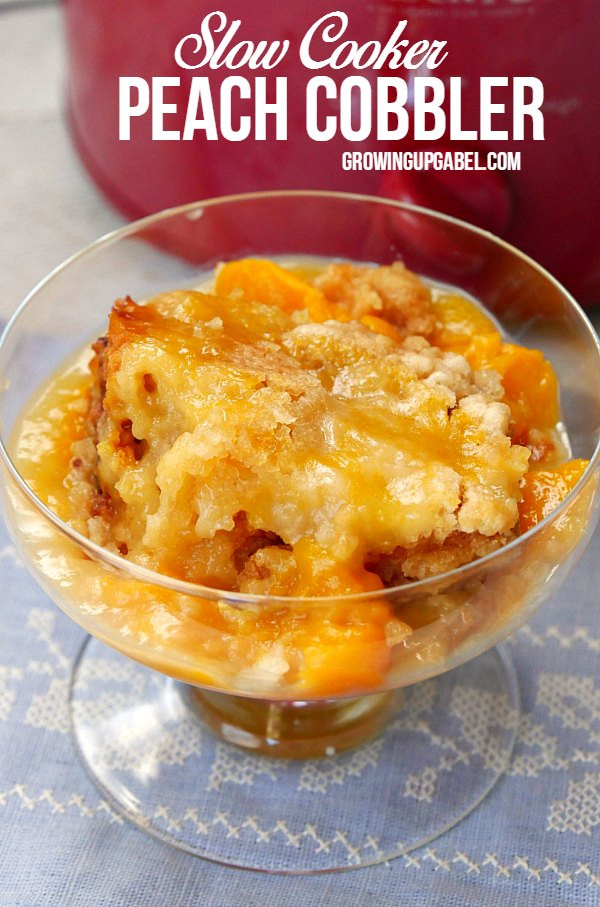 Fruit Cobbler Recipe
 Easy 3 Ingre nt Crock Pot Peach Cobbler with Cake Mix